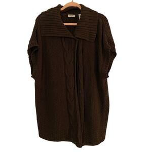 Liz & Co. Brown Short Sleeve Sweater - Size 3X